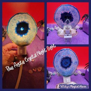 Crystal Blue Agate Night Light